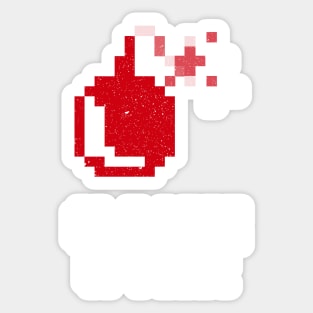 Game Over pixel art for gamers Sticker